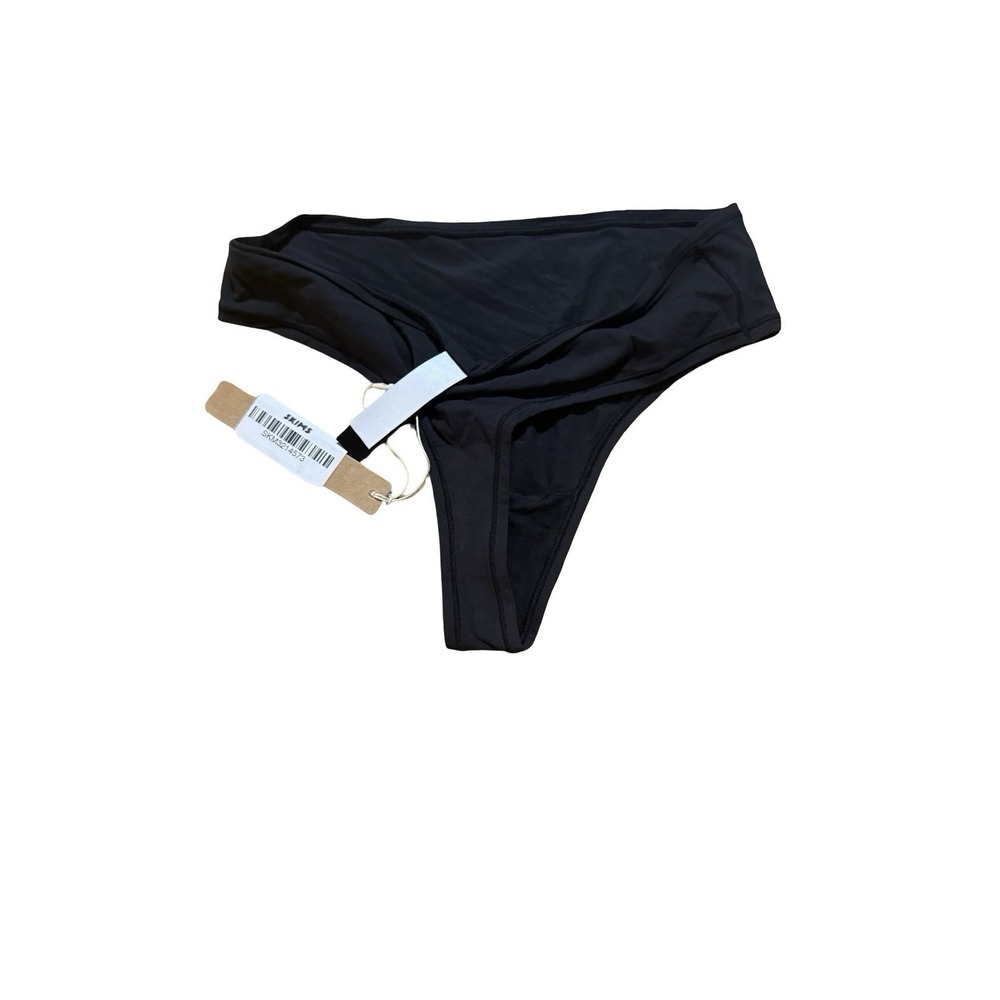 Skims Fits Everybody Thong Panties NEW - Onyx - Small - Picture 4 of 5